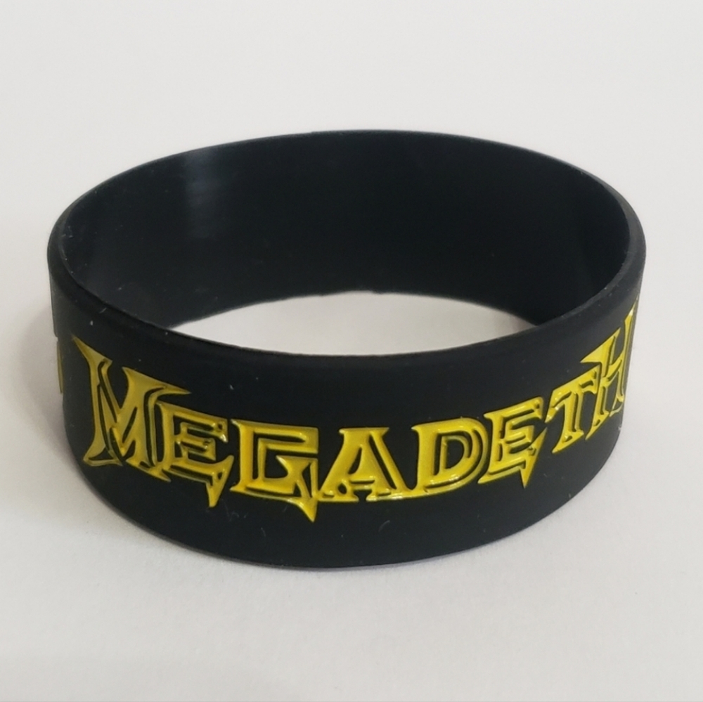Megadeath logo band bracelet silicone rubber new